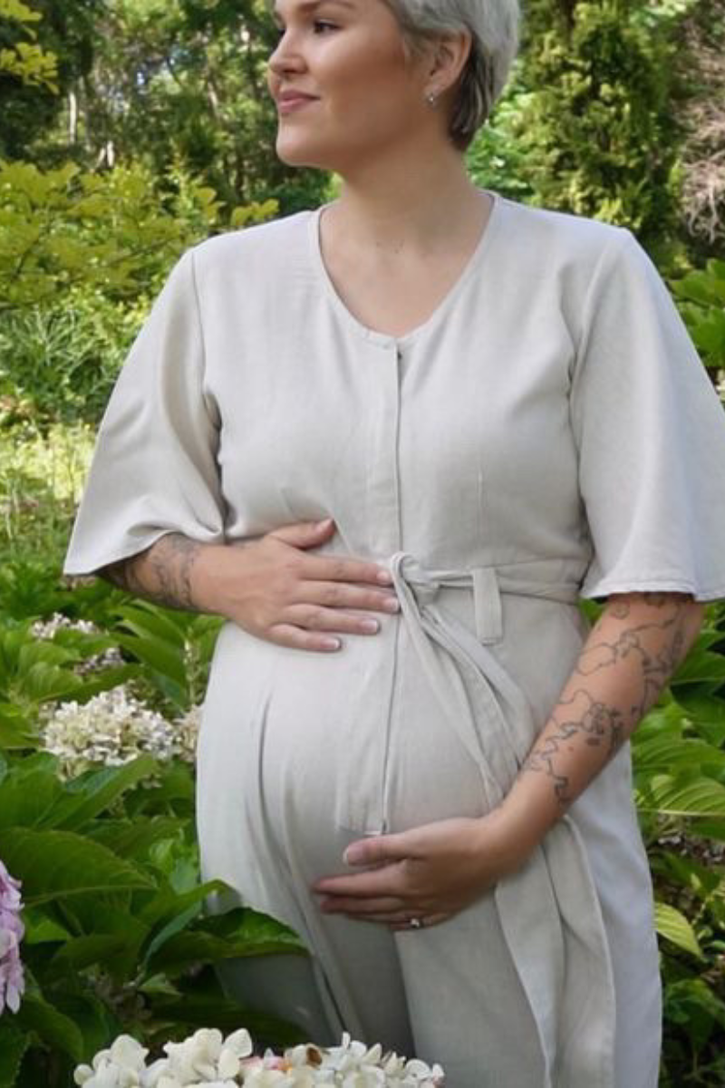 Linen Jumpsuit | Stone