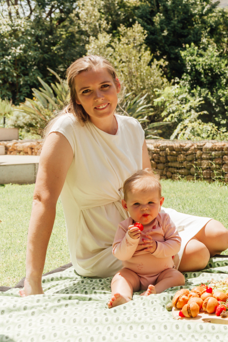 Shift Dress Ribbed  | White