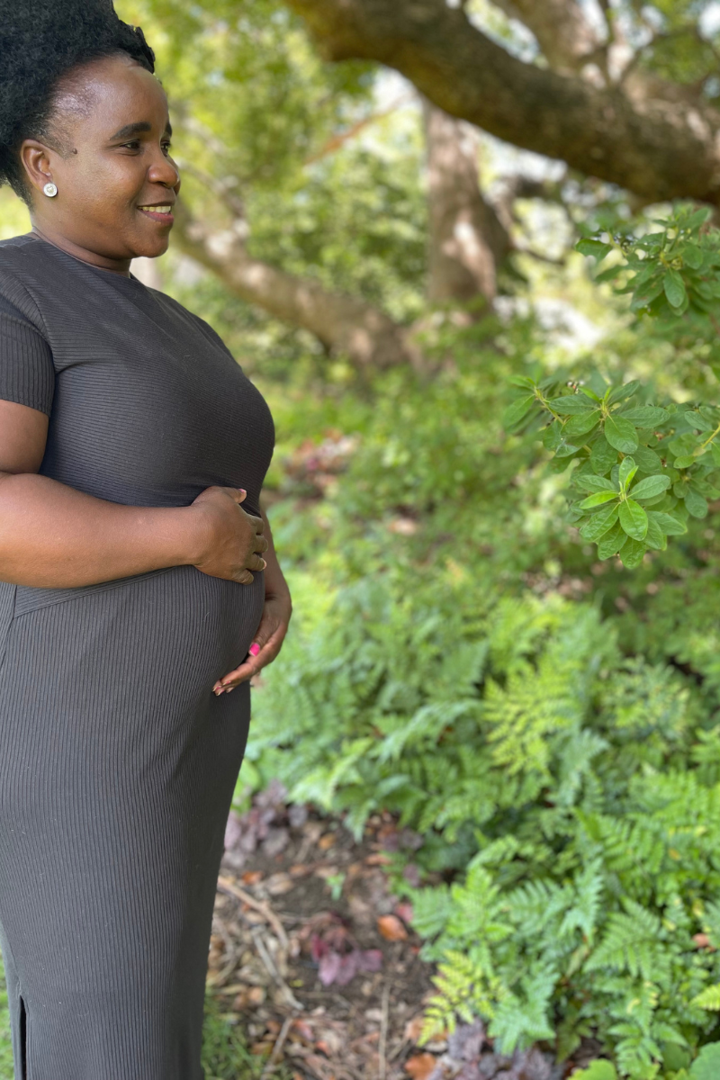 Alexis Dress Ribbed | Black