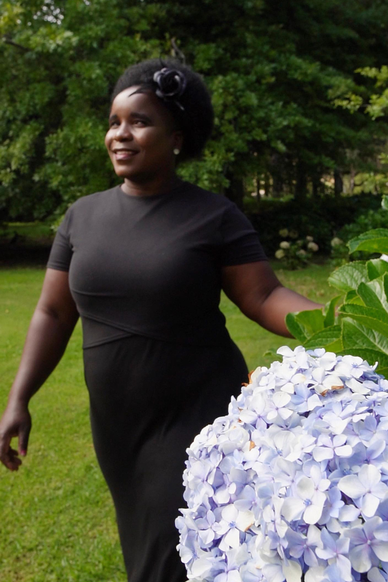 Alexis Dress Ribbed | Black