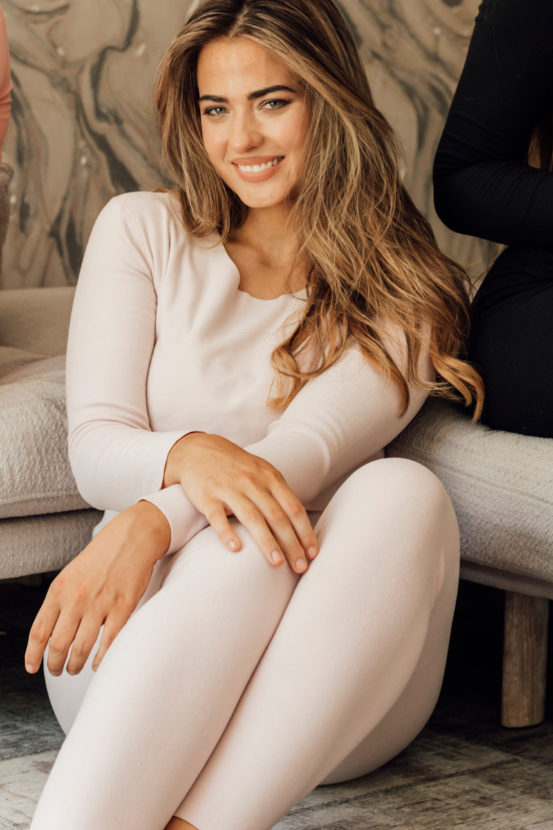 Loungewear Long Tee and Pants | Dusty Pink