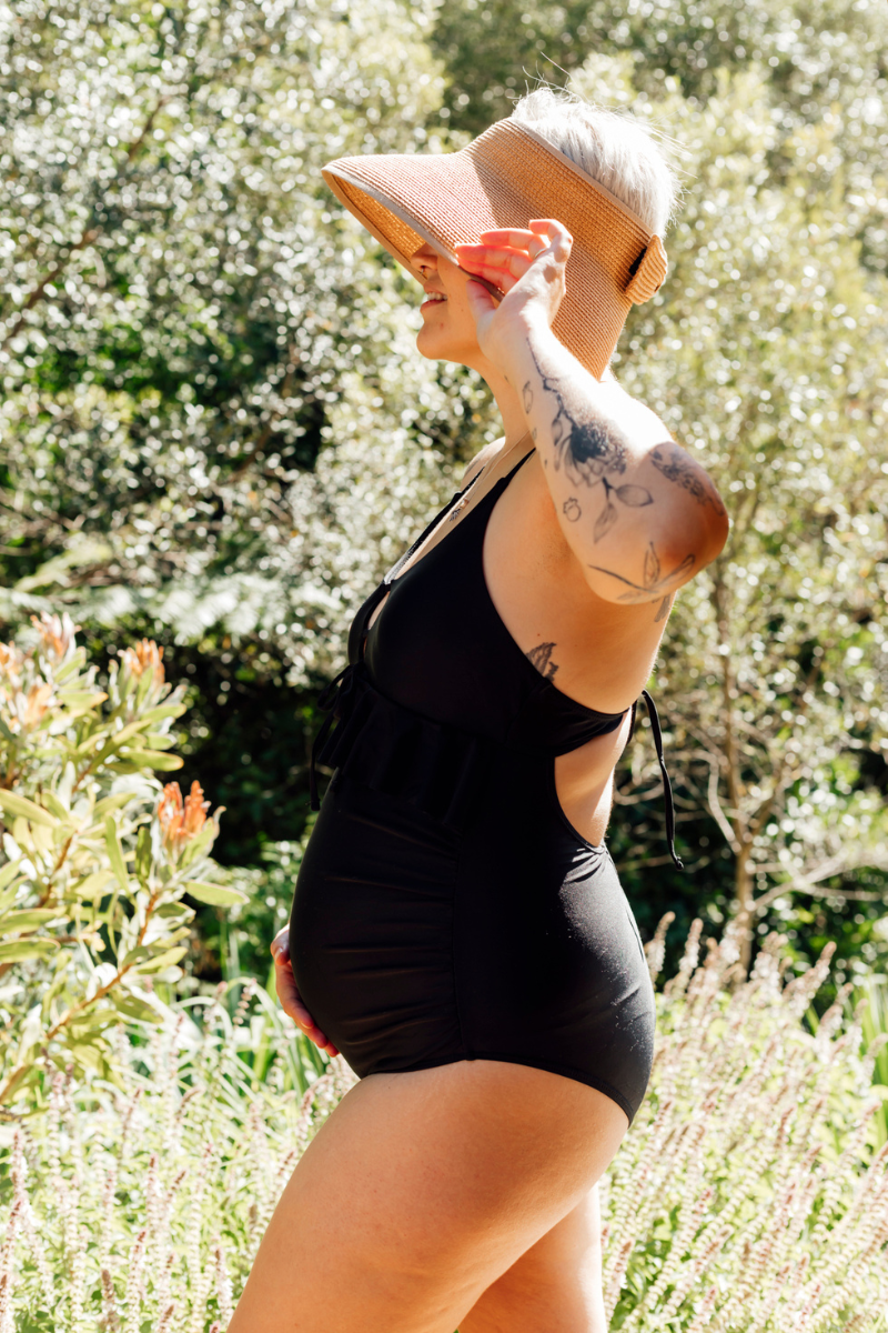 Jayme | Stylish Frill | Black | One Piece