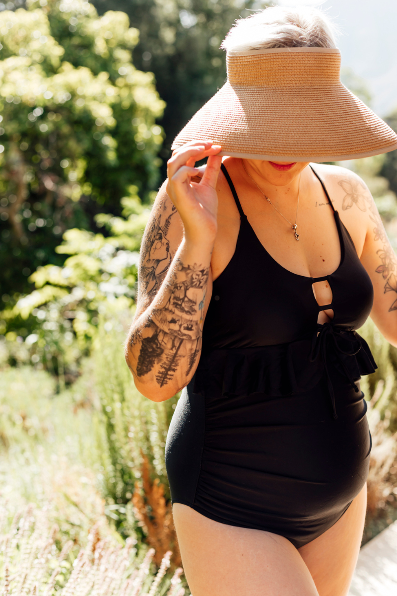 Jayme | Stylish Frill | Black | One Piece