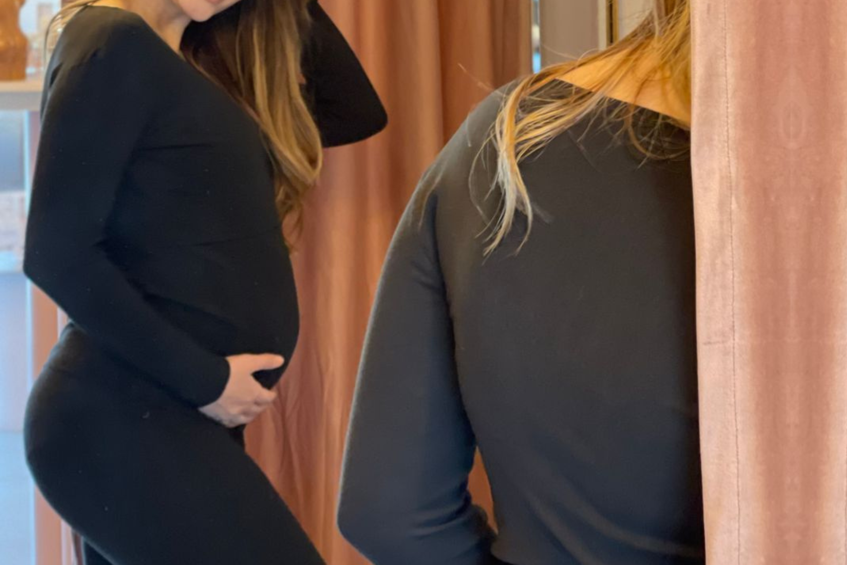 Loungewear Long Tee and Pants | Midnight Black