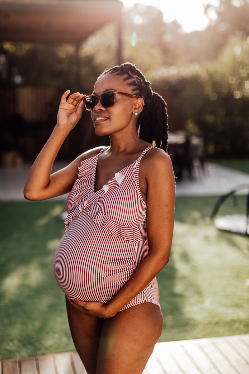 Nancy | Stripe frill | Pink | One Piece
