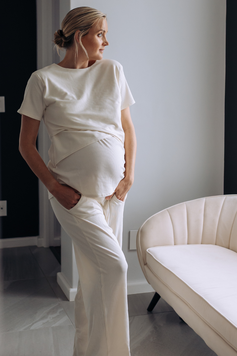 Betty Bottom Ribbed | Cream