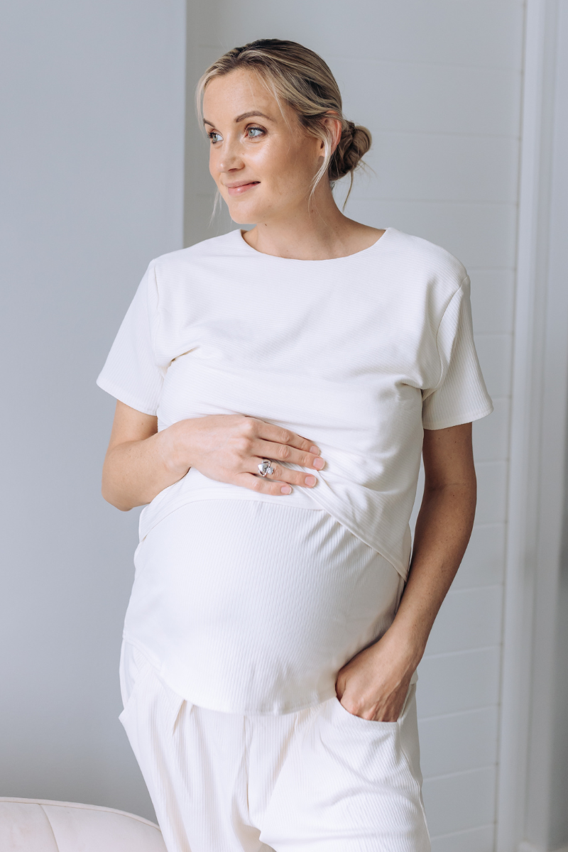 Betty Bottom Ribbed | Cream