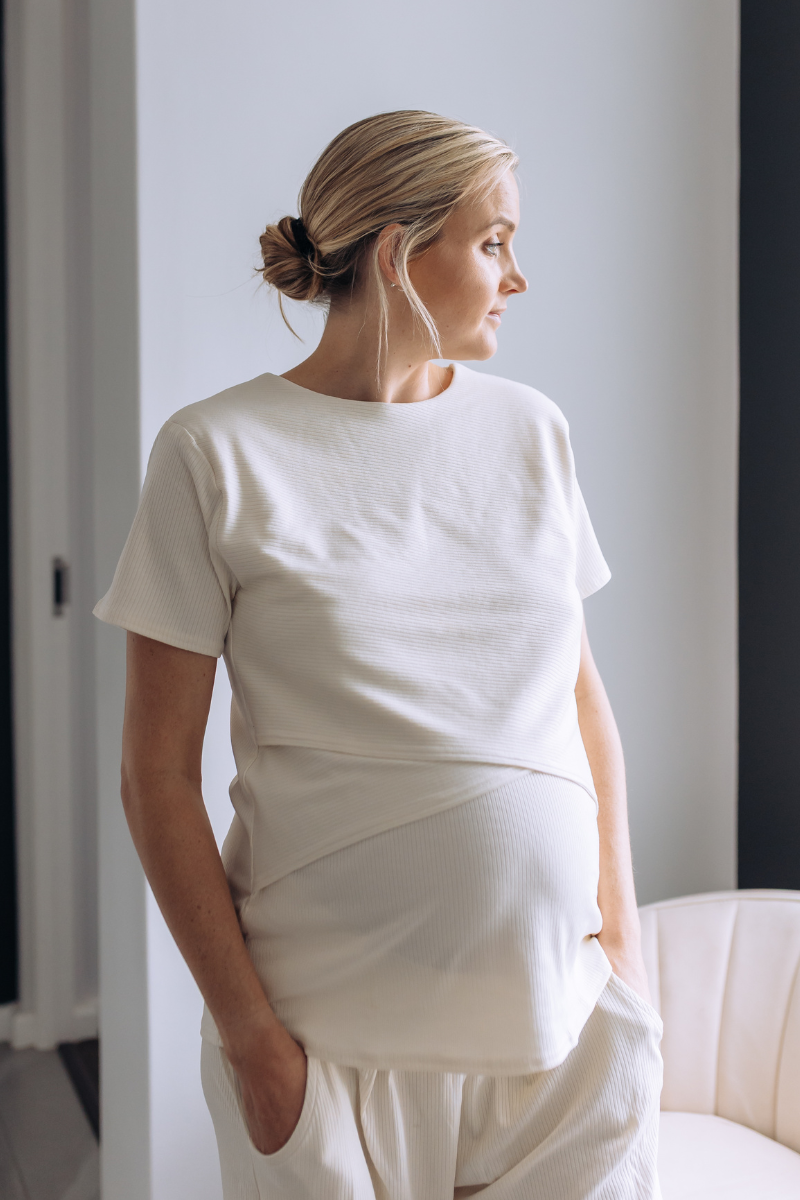 Betty Bottom Ribbed | Cream