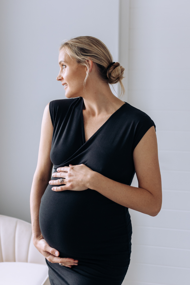 Cross Over Dress | Black