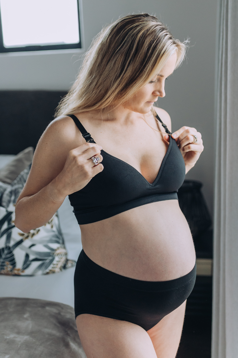 Pamela Padded Nursing Bra | Black