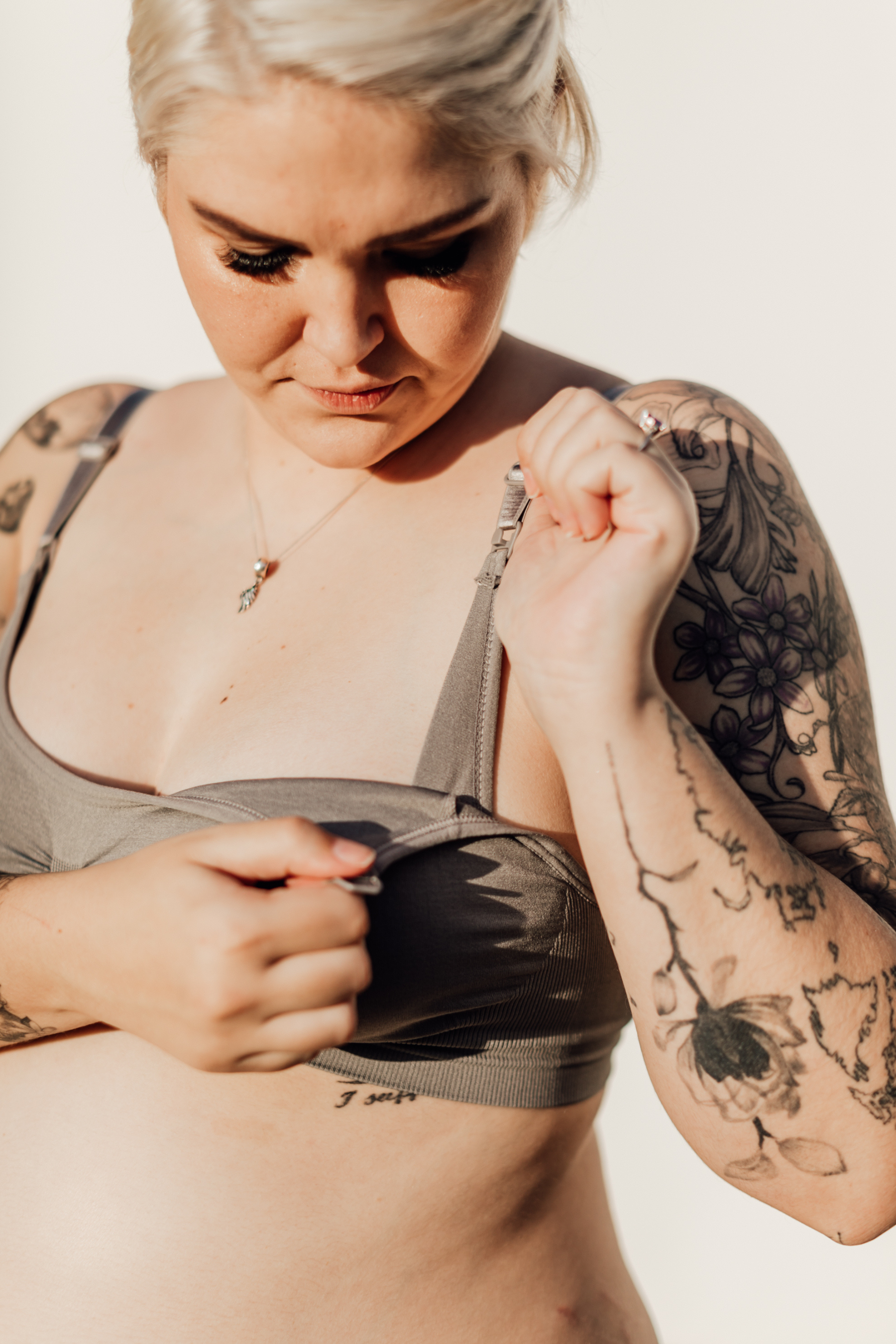 Kirsti Seamless Super Stretch Nursing Bra | Grey