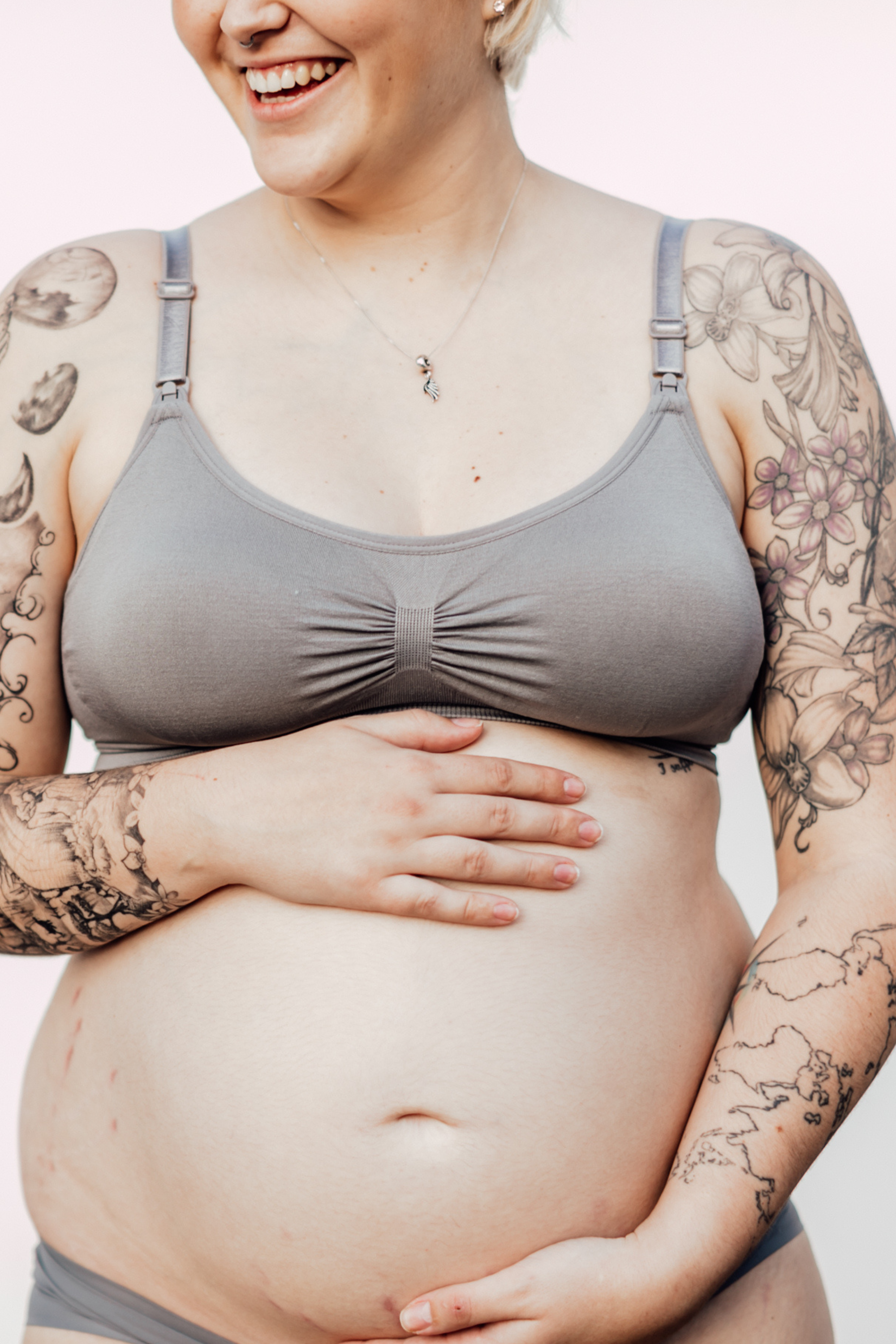 Kirsti Seamless Super Stretch Nursing Bra | Grey