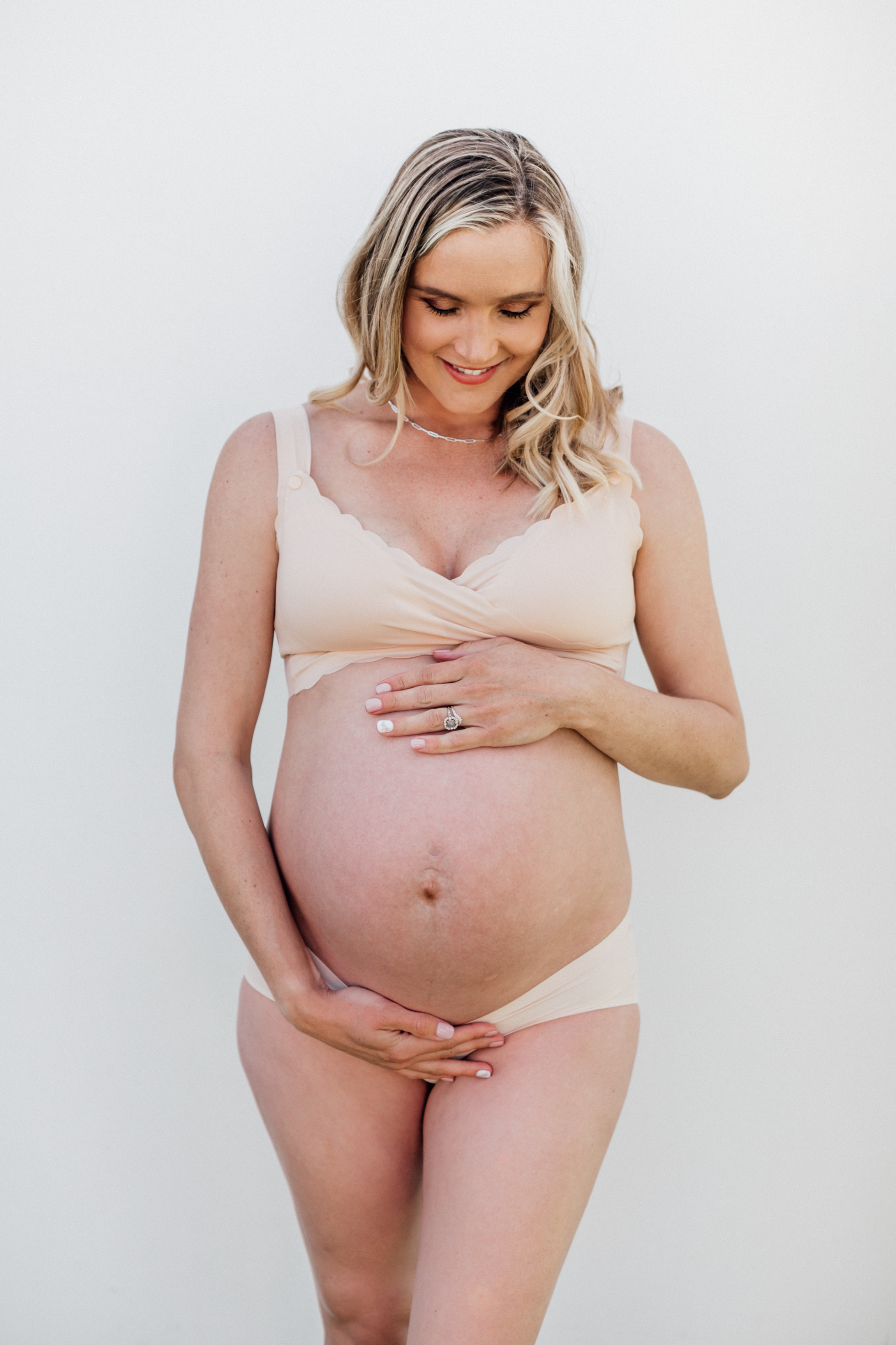 Intimate Maternity U-Shape Under Belly Panty | Nude