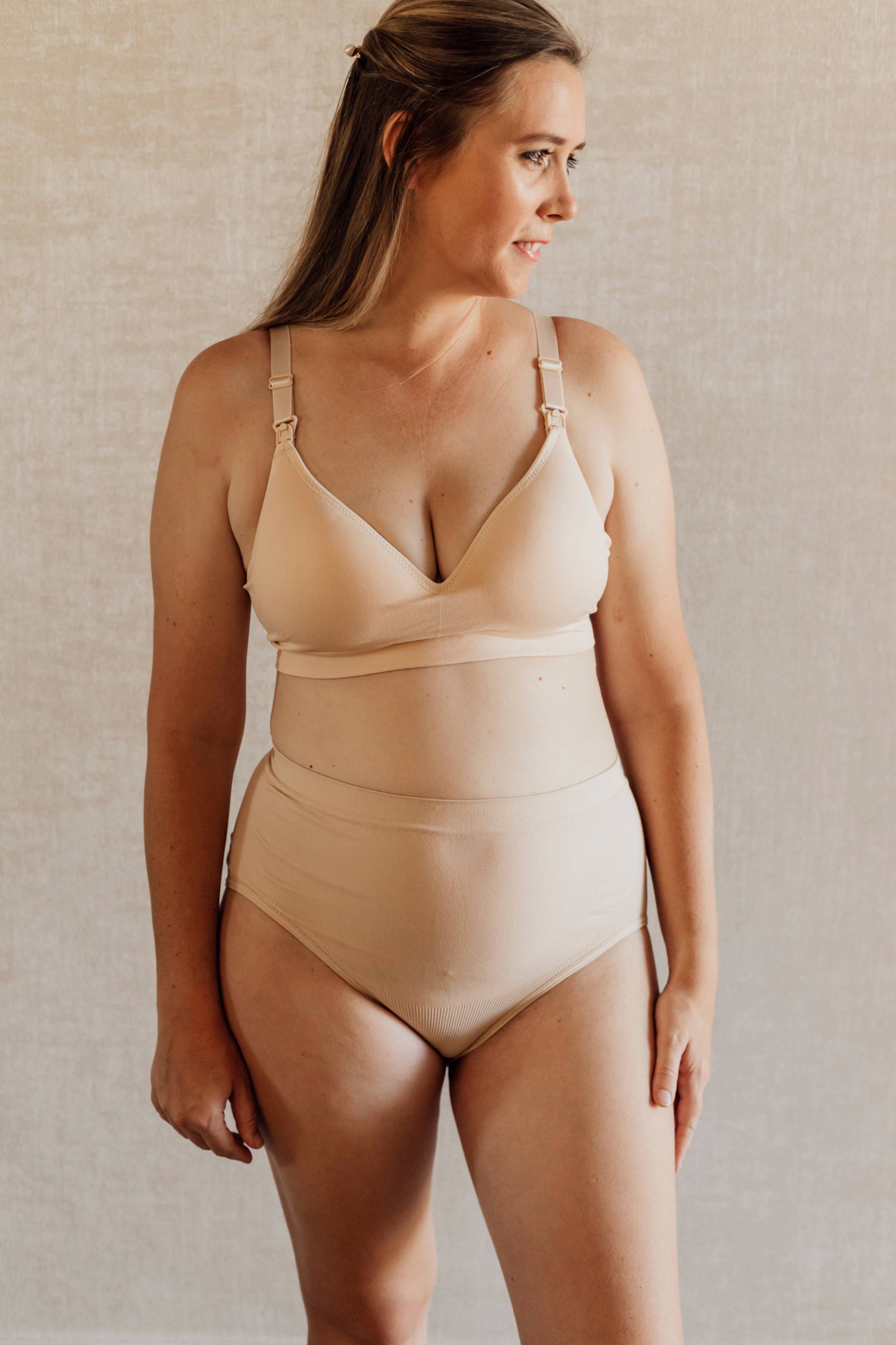 Pamela Padded Nursing Bra | Nude