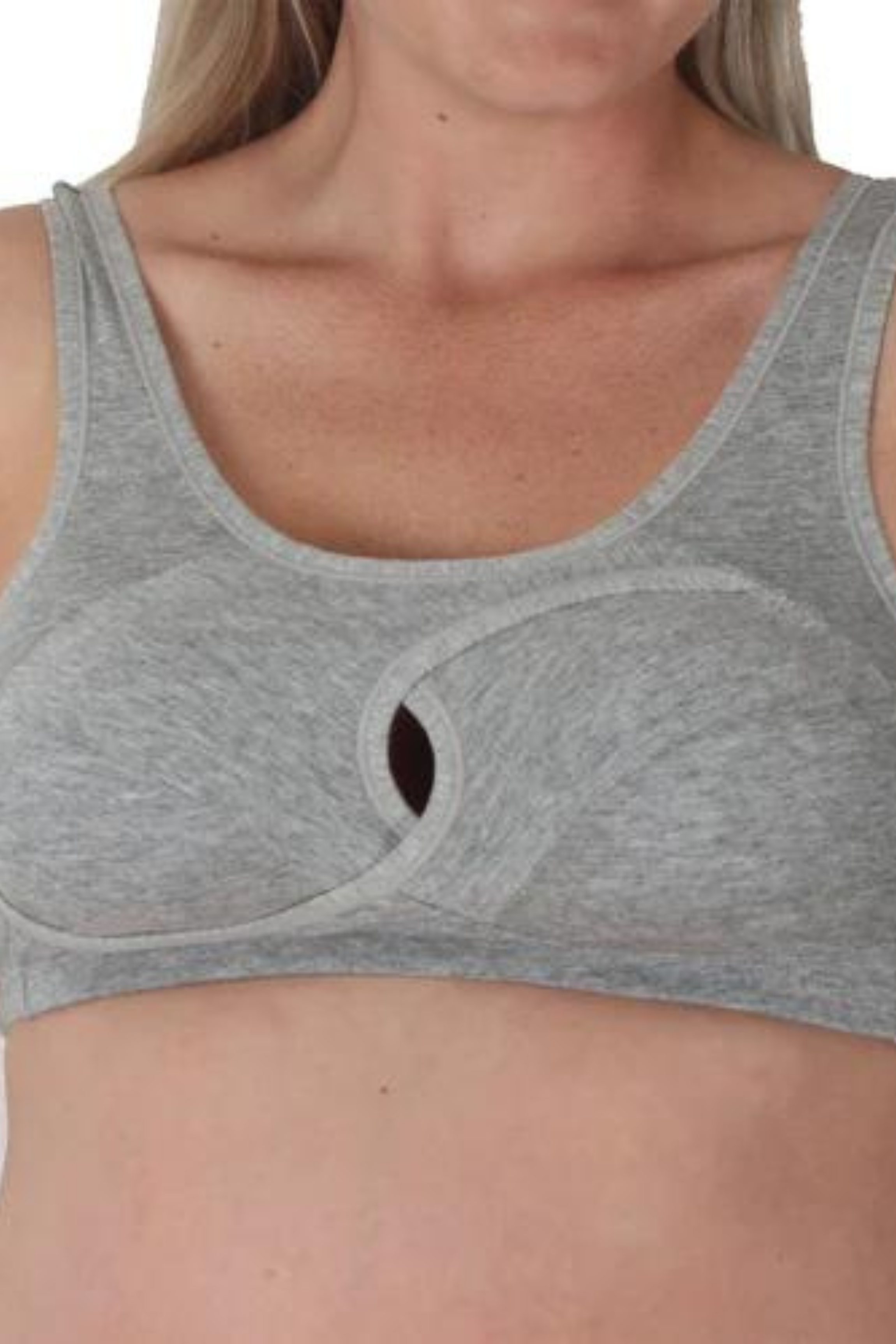 Kaitlyn Anti Sag Sports Bra and Panty Set | Grey