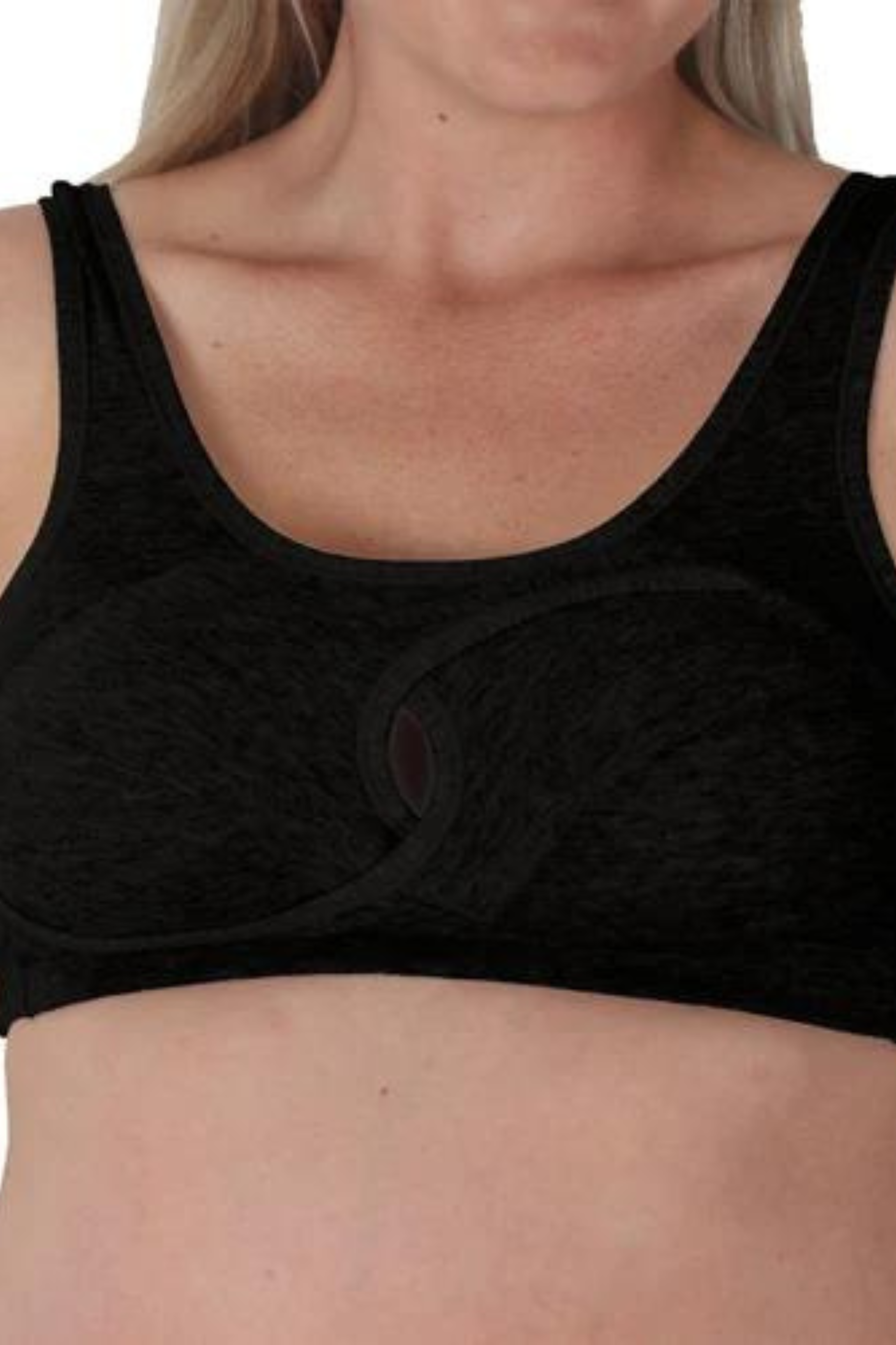 Kaitlyn Anti Sag Sports Bra and Panty Set | Black