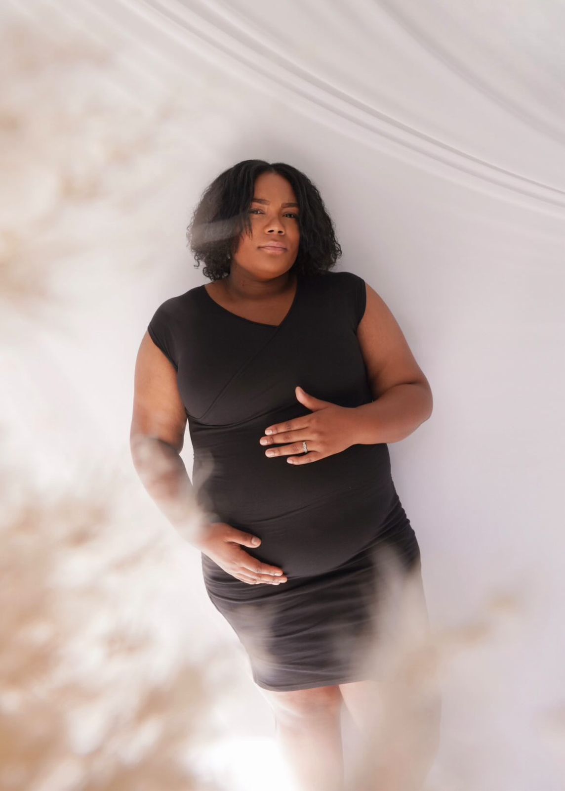 Cross Over Dress | Black