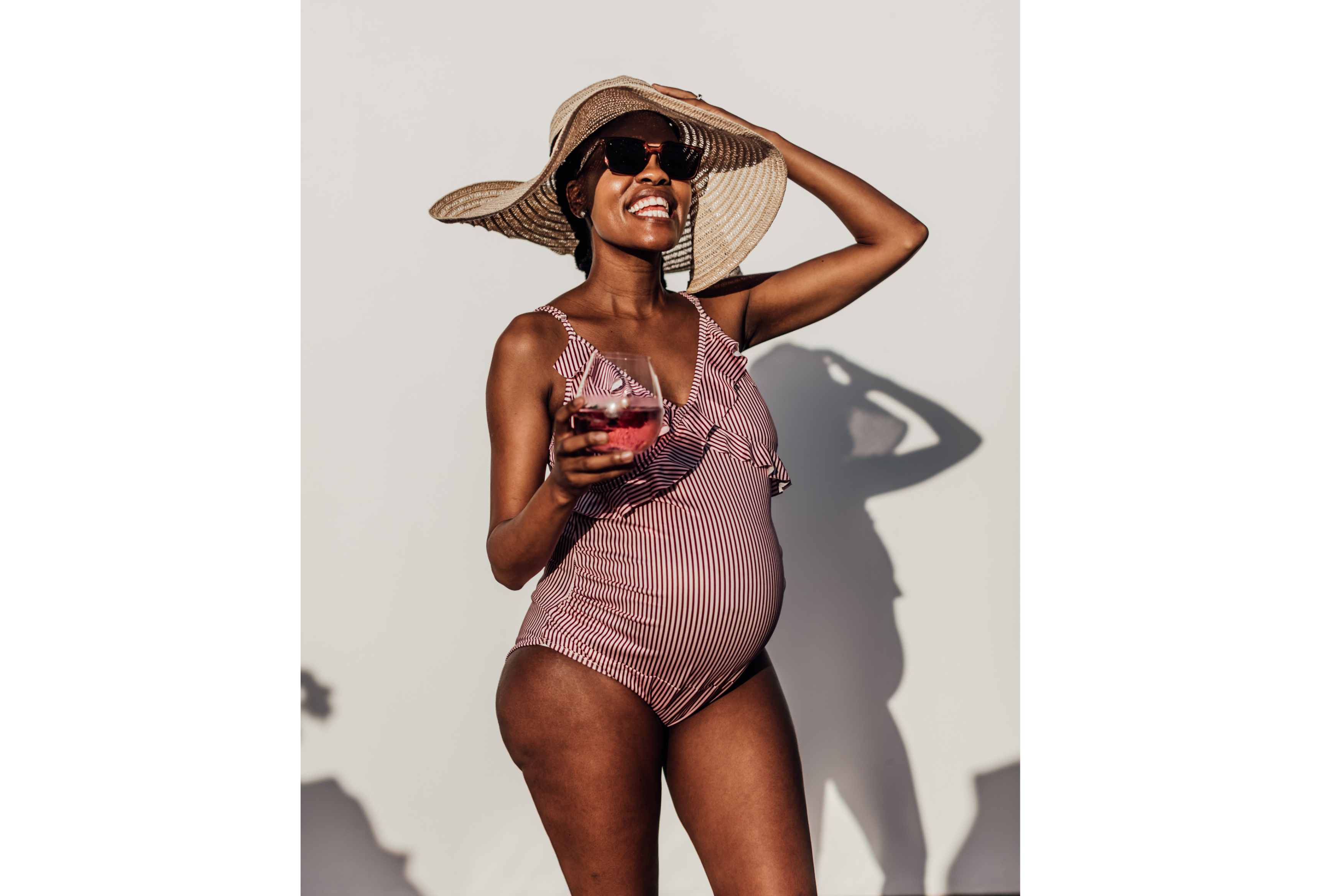 Nancy | Stripe frill | Pink | One Piece