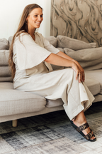 Linen Jumpsuit | Stone