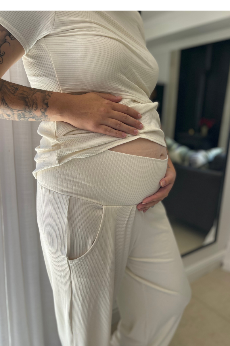 Betty Bottom Ribbed | Cream