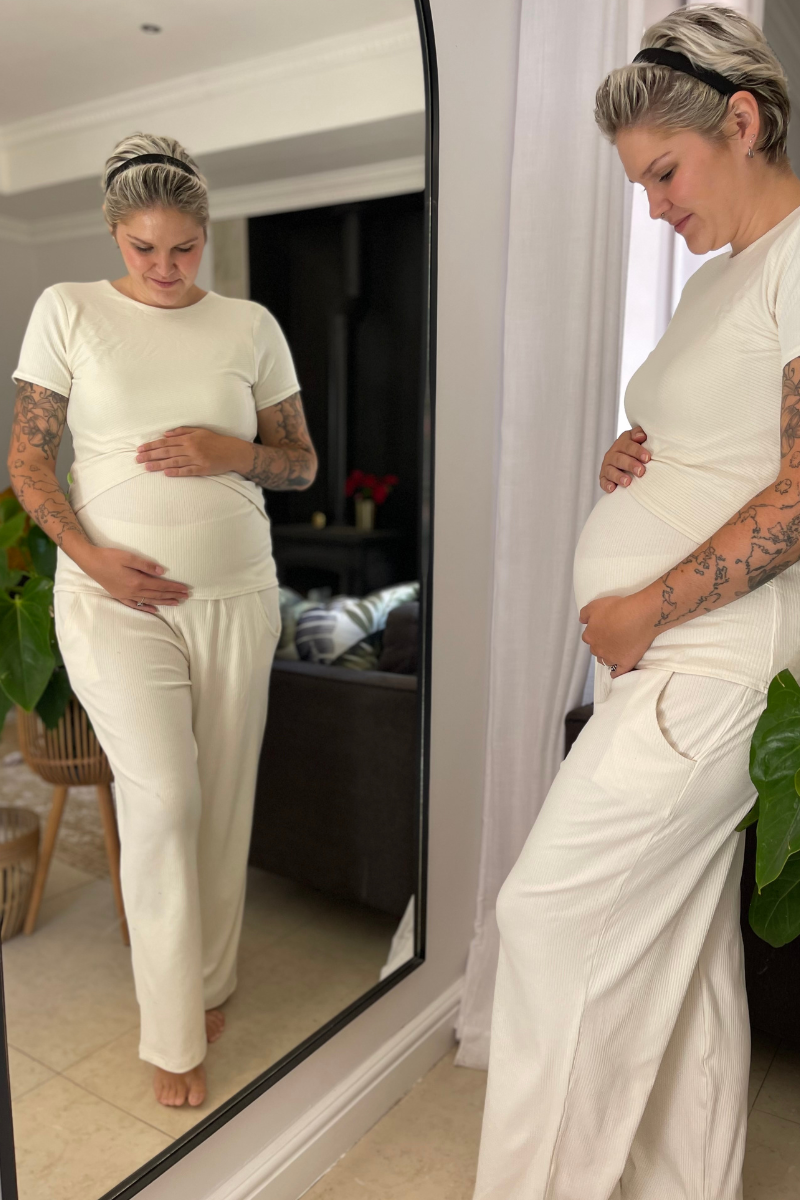 Betty Bottom Ribbed | Cream