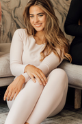 Loungewear Long Tee and Pants | Dusty Pink