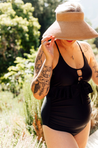 Jayme | Stylish Frill | Black | One Piece