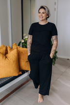 Betty Bottom Ribbed | Black