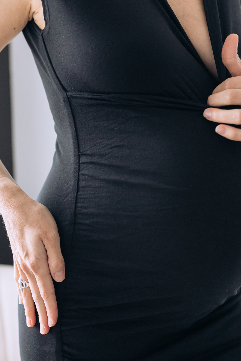 Cross Over Dress | Black