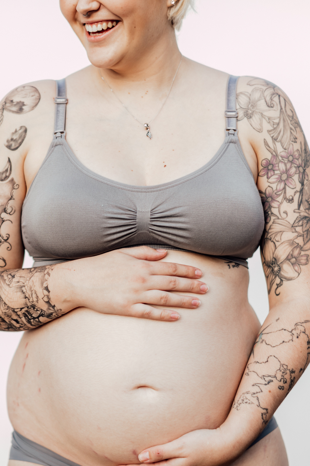 Kirsti Seamless Super Stretch Nursing Bra | Grey