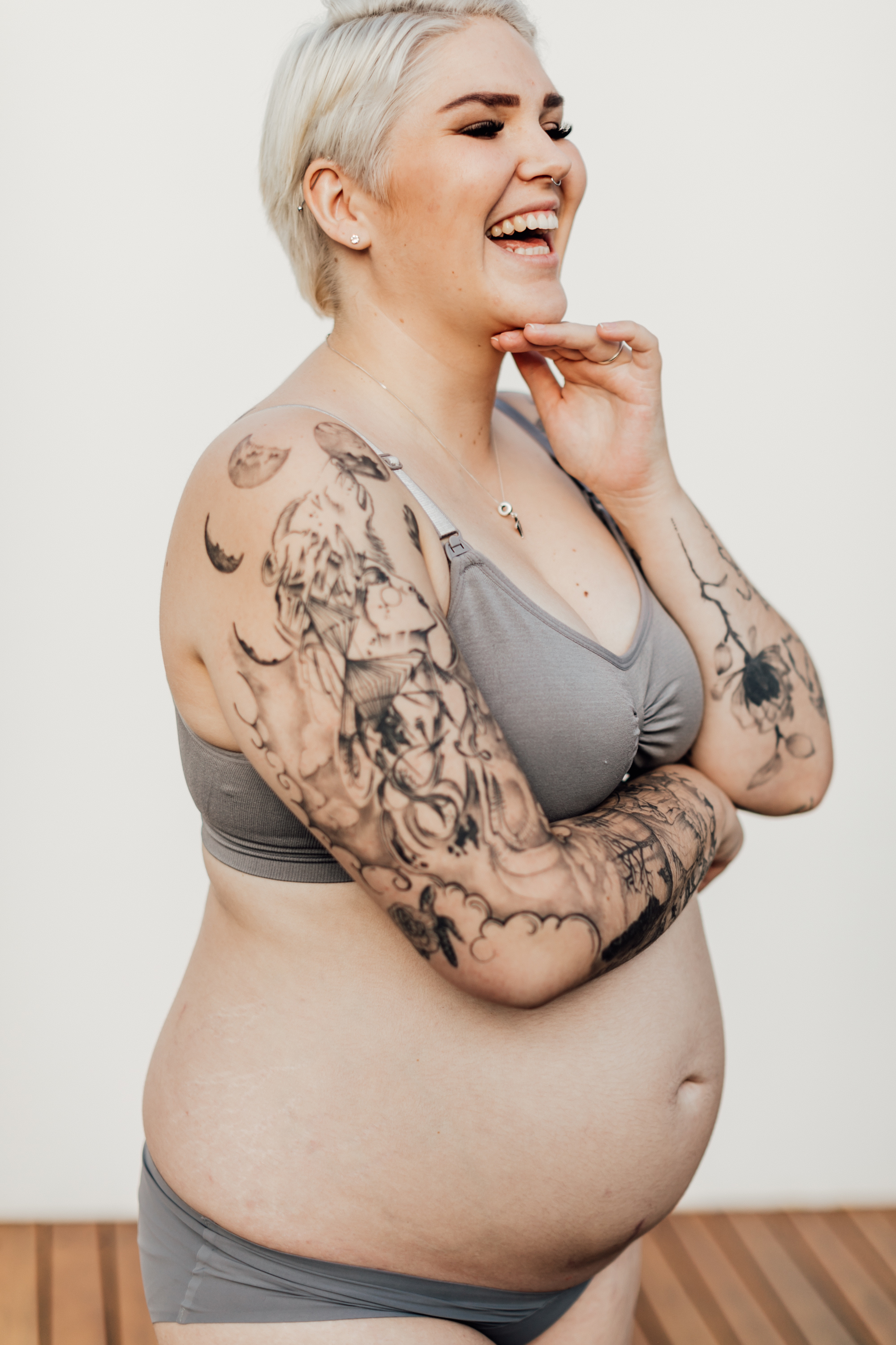 Kirsti Seamless Super Stretch Nursing Bra | Grey