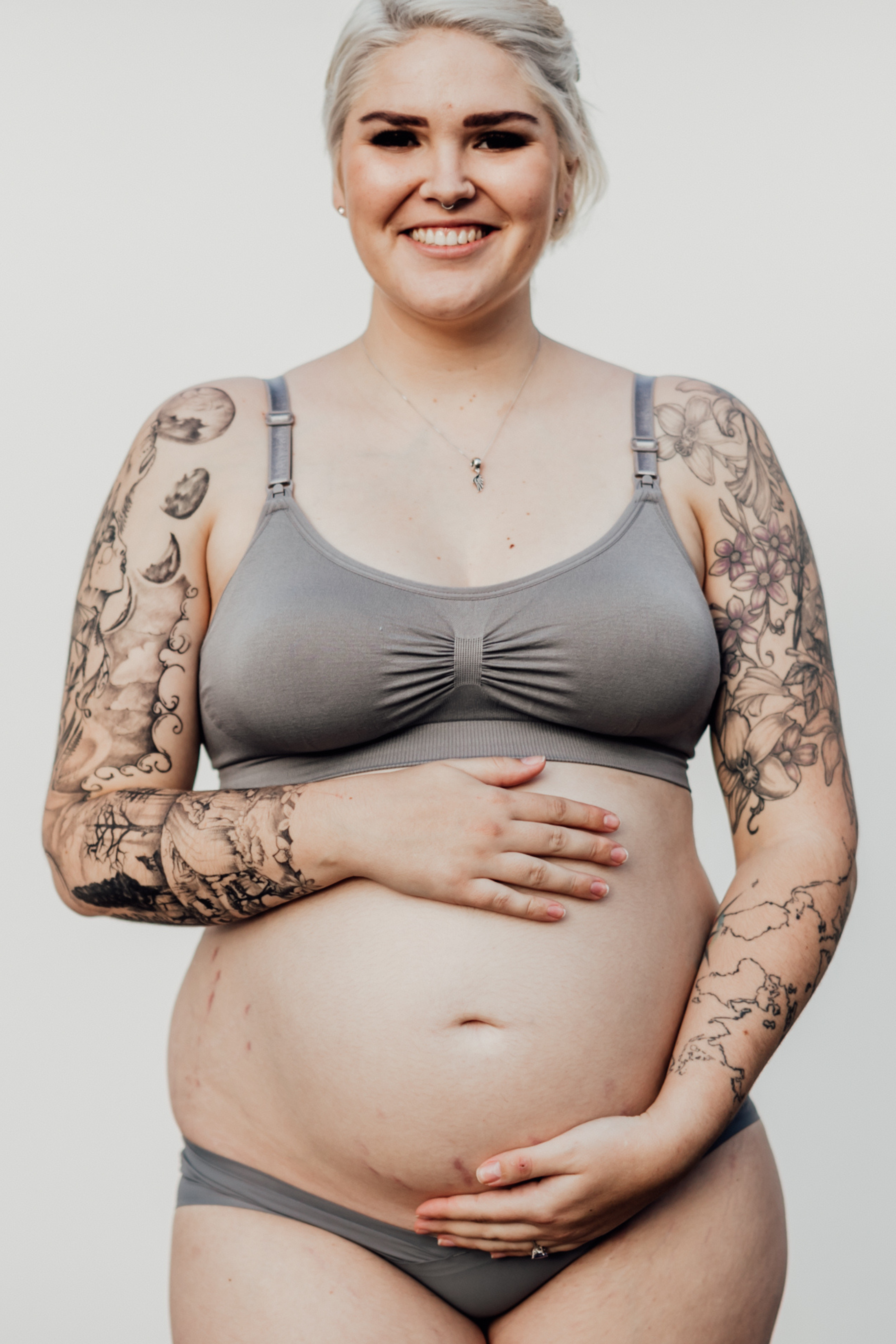 Intimate Maternity U-Shape Under Belly Panty | Grey
