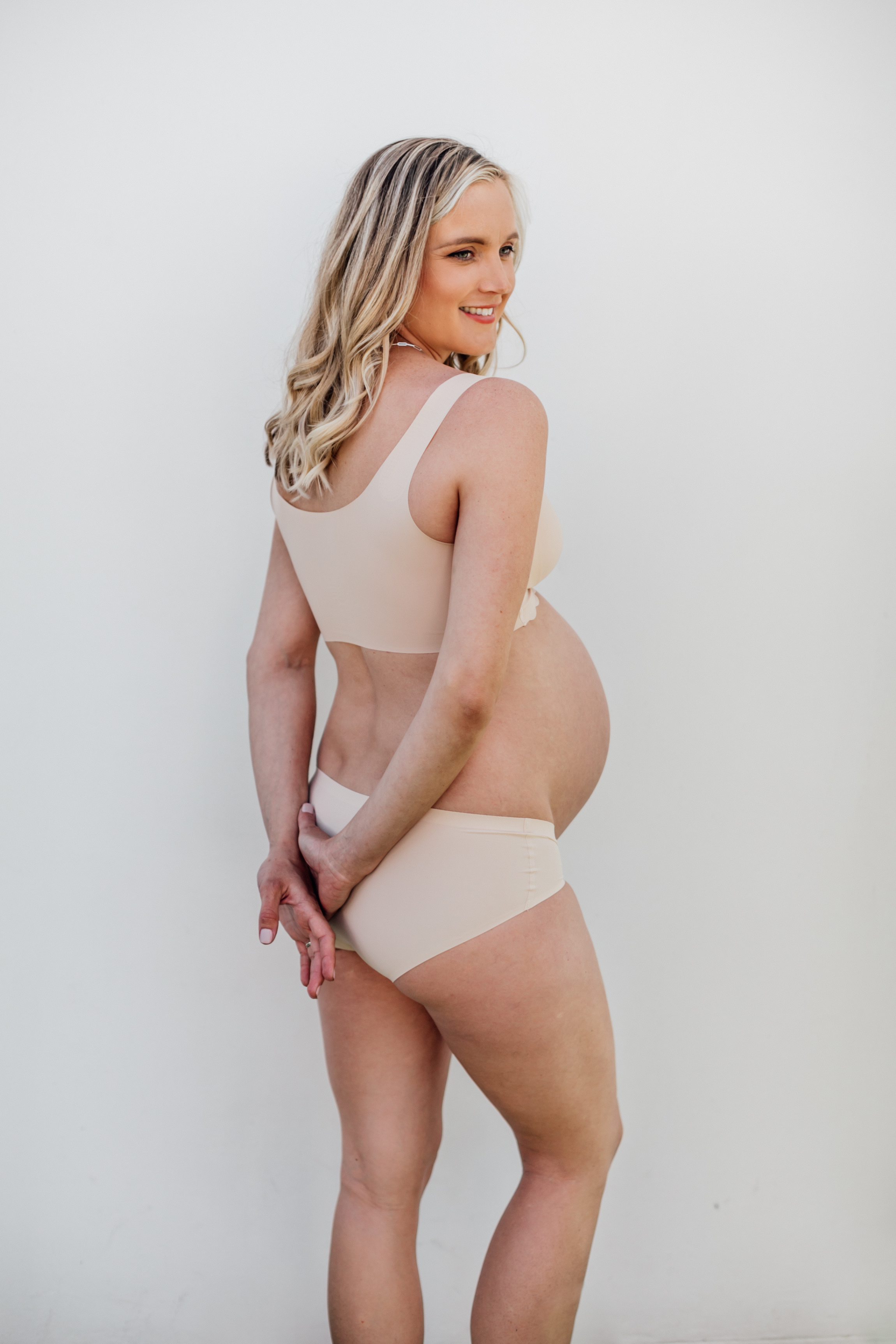 Intimate Maternity U-Shape Under Belly Panty | Nude
