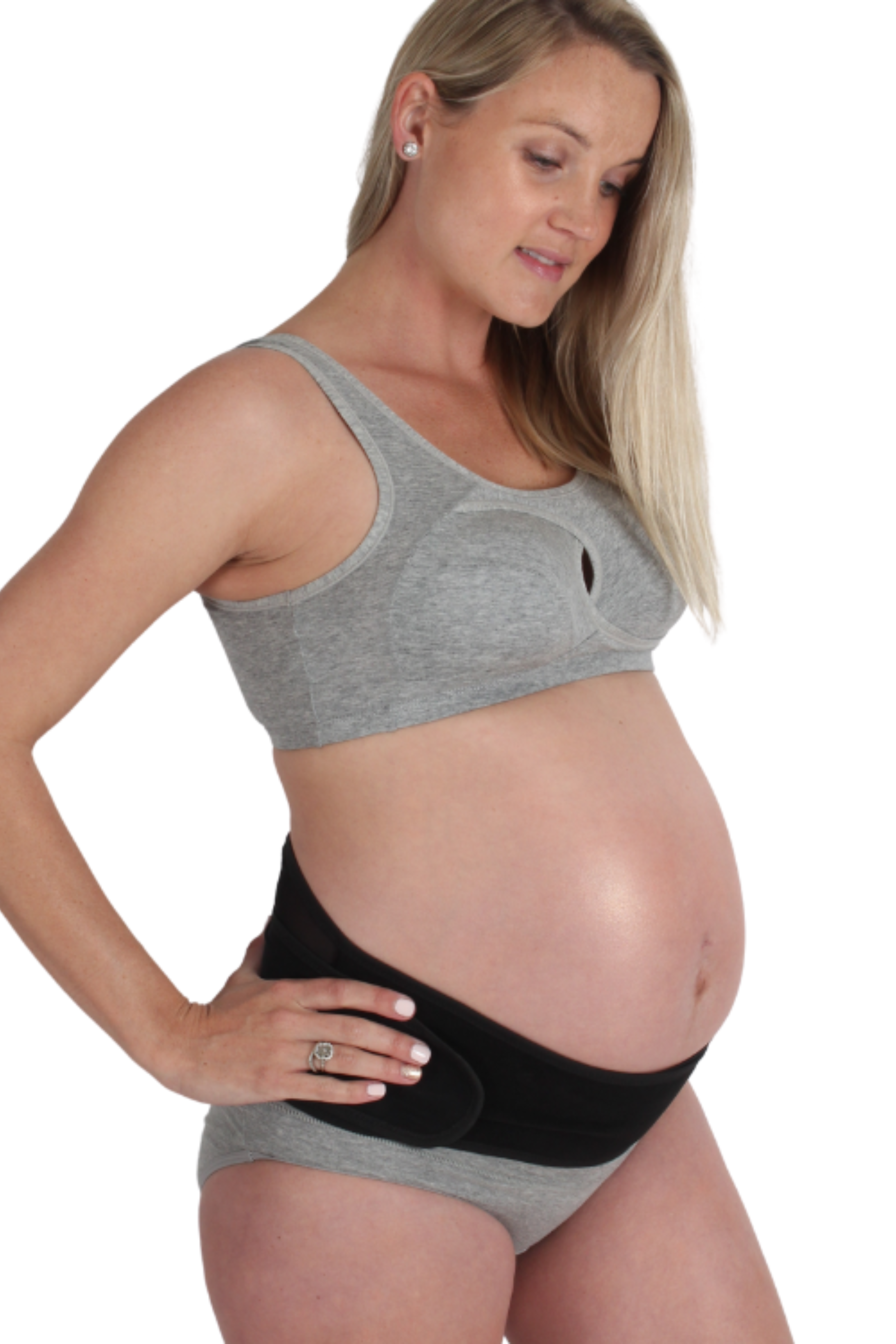 Kaitlyn Anti Sag Sports Bra and Panty Set   |   Grey