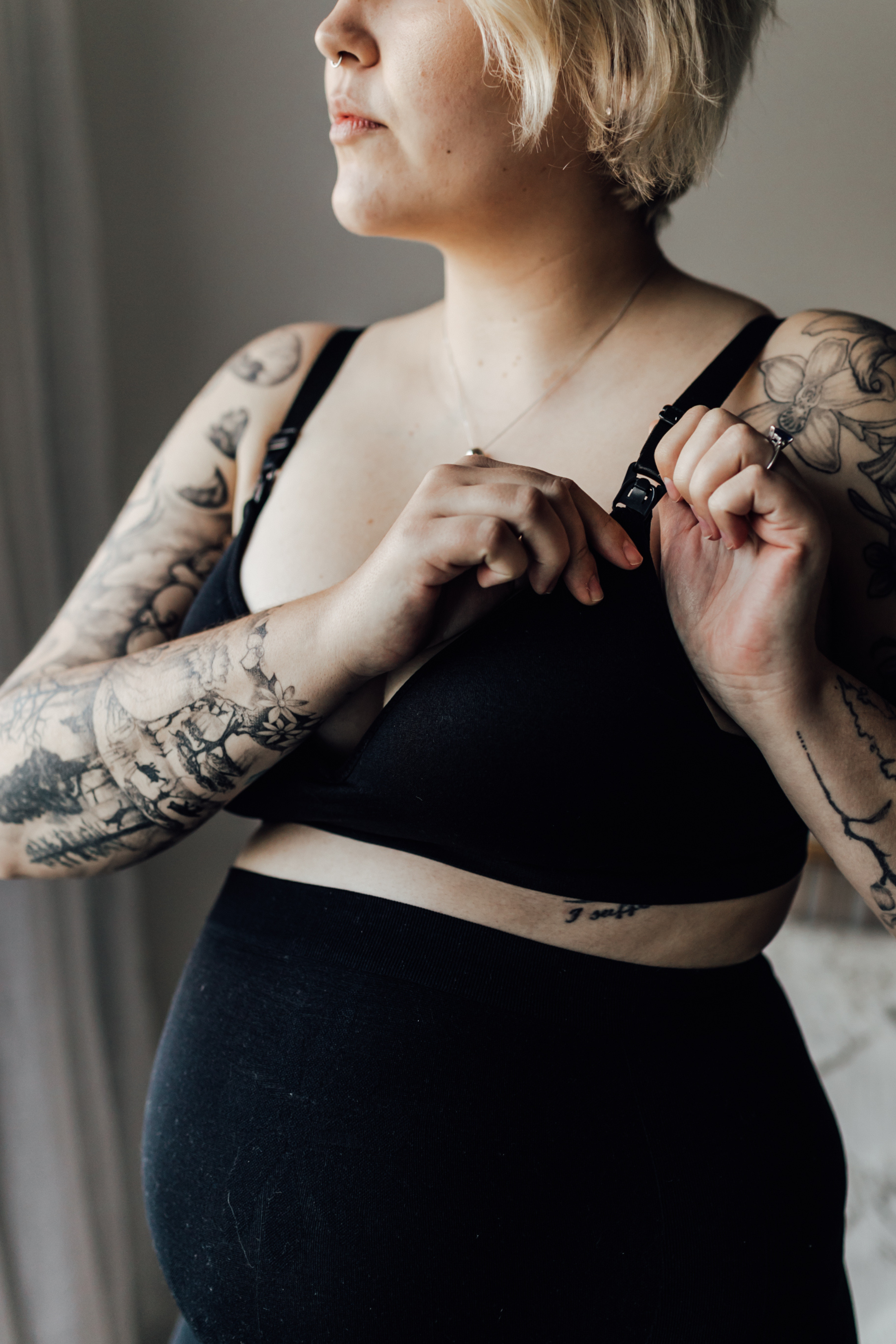 Pamela Padded Nursing Bra | Black
