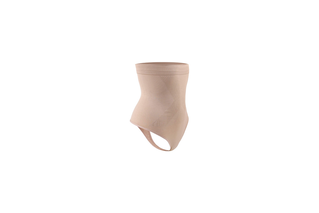 High Waisted Tummy Tucker Maternity Thong Twin Pack  | Black & Nude